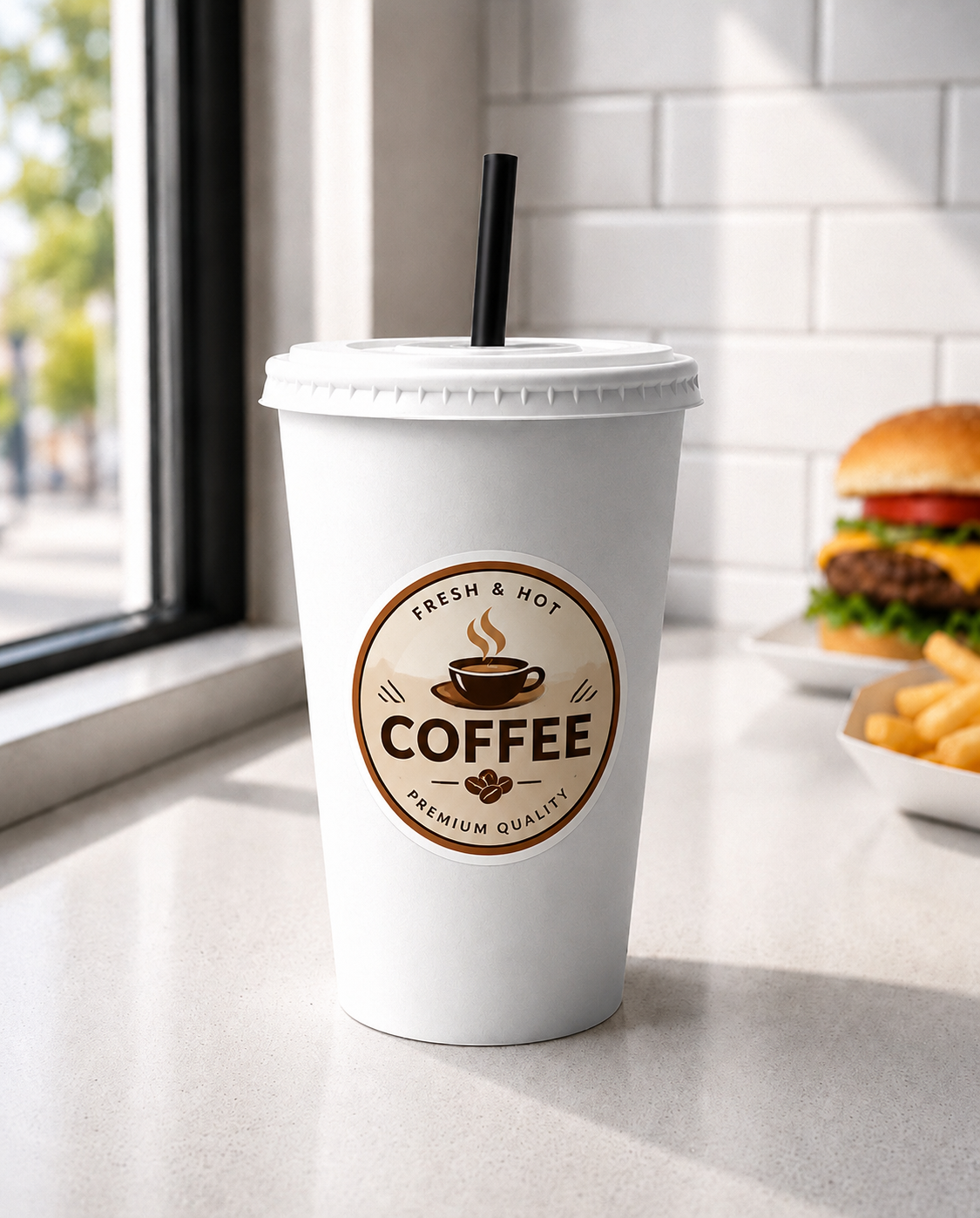 Custom Coffee Cup Stickers | Coffee Cup Labels & Branding