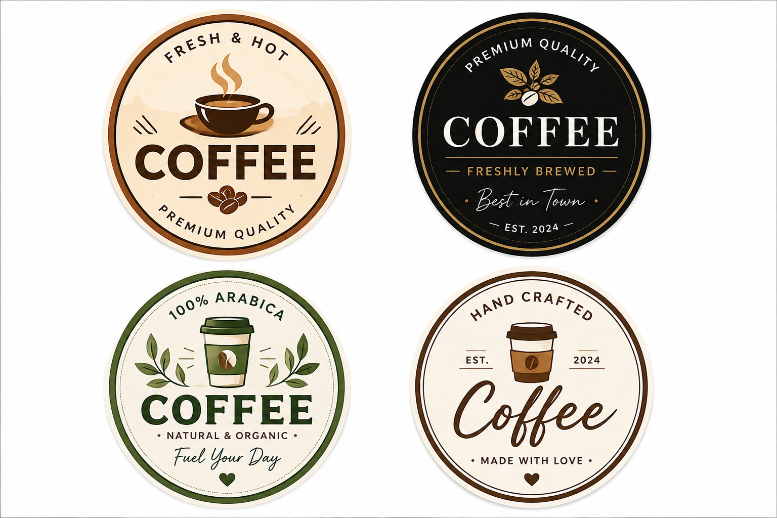 Custom Coffee Cup Stickers | Coffee Cup Labels & Branding